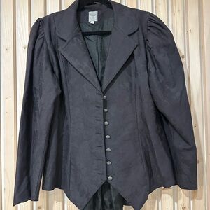 Women Wah Maker Victorian goth brocade blazer jacket